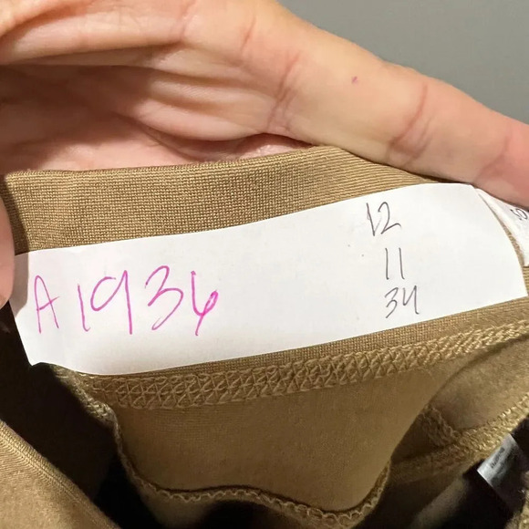 Something Navy Womens Skinny Leg Ankle Leggings Yellow Size XS High Waist - Picture 11 of 11